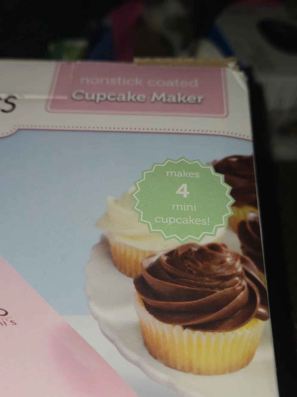 Pink Nonstick Mini Cupcake Maker